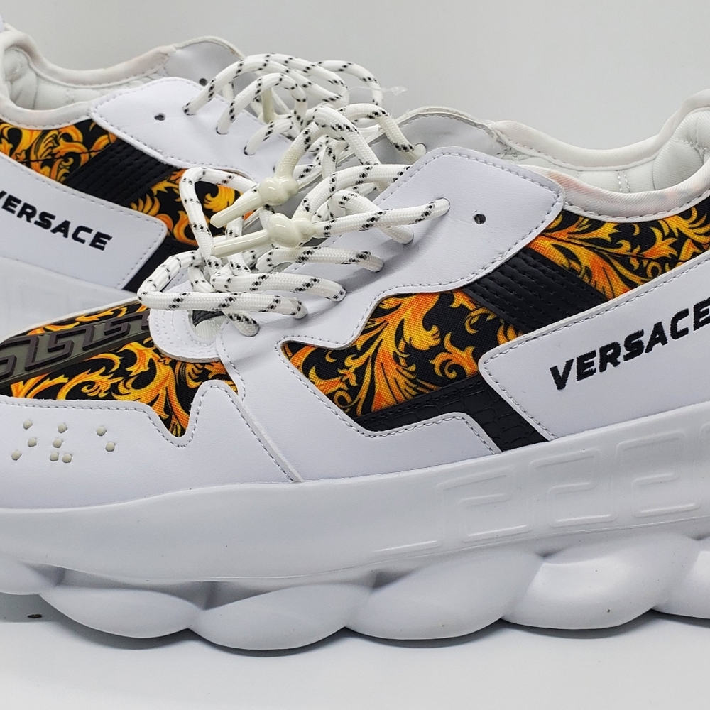 Chain Reaction Baroque-print sneakers